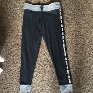 Pink yoga joggers pants